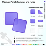 Shapeshift Base 46 Frosted Grape Purple (PMS 2089 C) modular panel close-up features