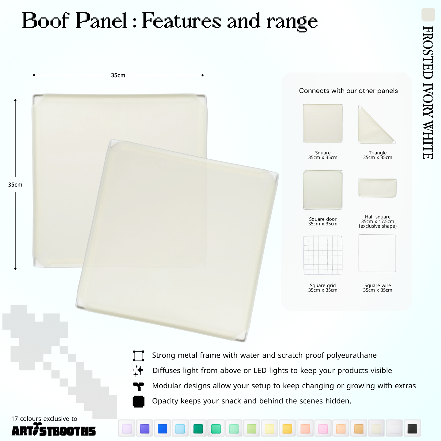 BOOF Medium - Modular cube Artist table setup