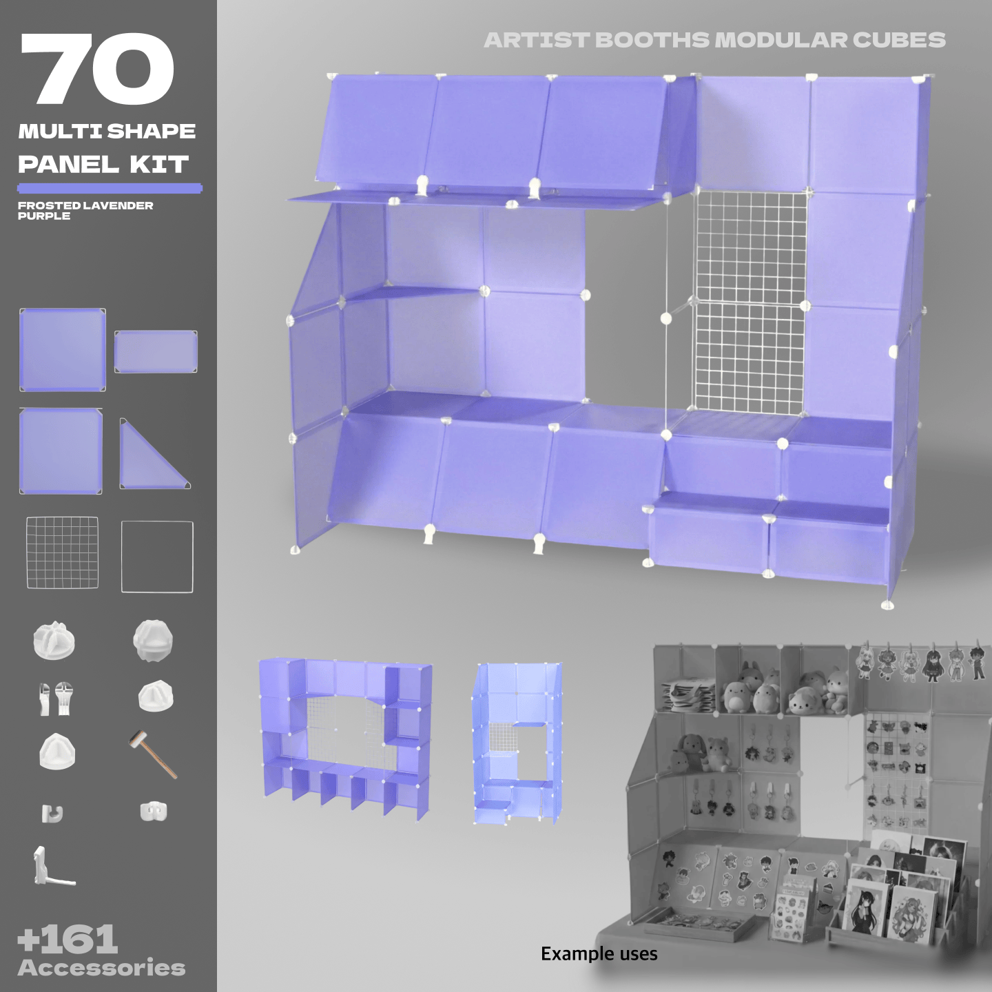 BOOF Large  - Modular Cube Artist Table Setup Kit - Artistbooths