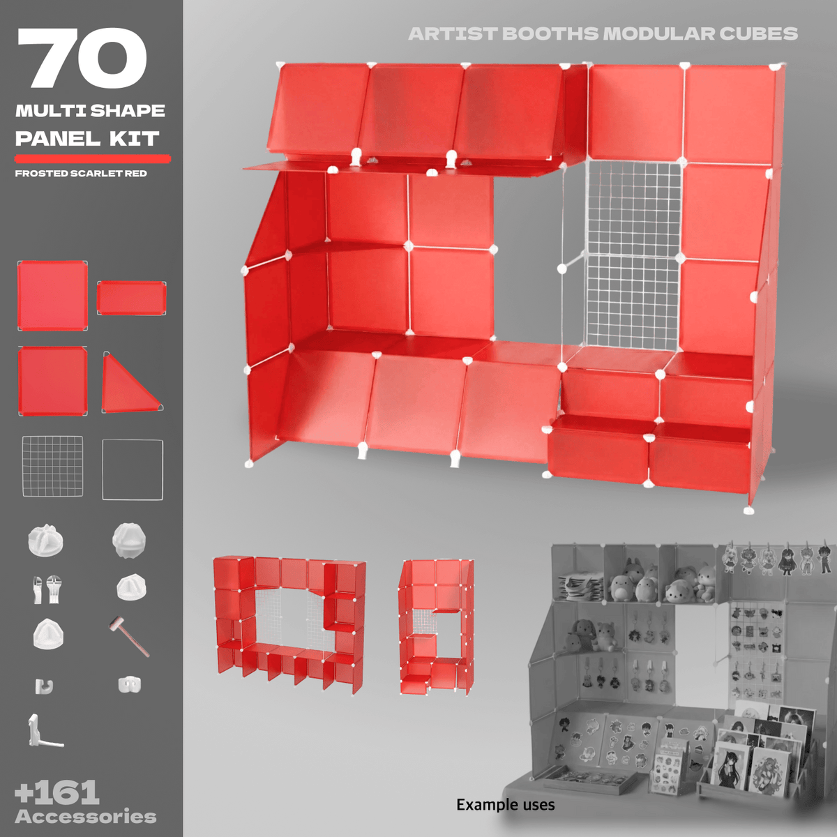 BOOF Large  - Modular Cube Artist Table Setup Kit - Artistbooths