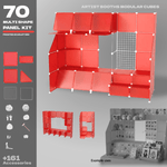 BOOF Large  - Modular Cube Artist Table Setup Kit - Artistbooths
