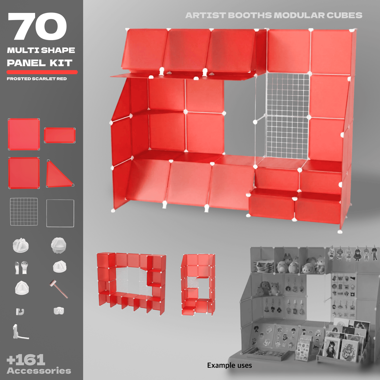BOOF Large  - Modular Cube Artist Table Setup Kit - Artistbooths