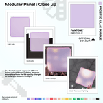Shapeshift Base 46 Frosted Lilac Purple (PMS 263 C) modular panels shown in real life