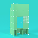 BOOF Gallery (Half) - Frosted Mint Green - Artistbooths