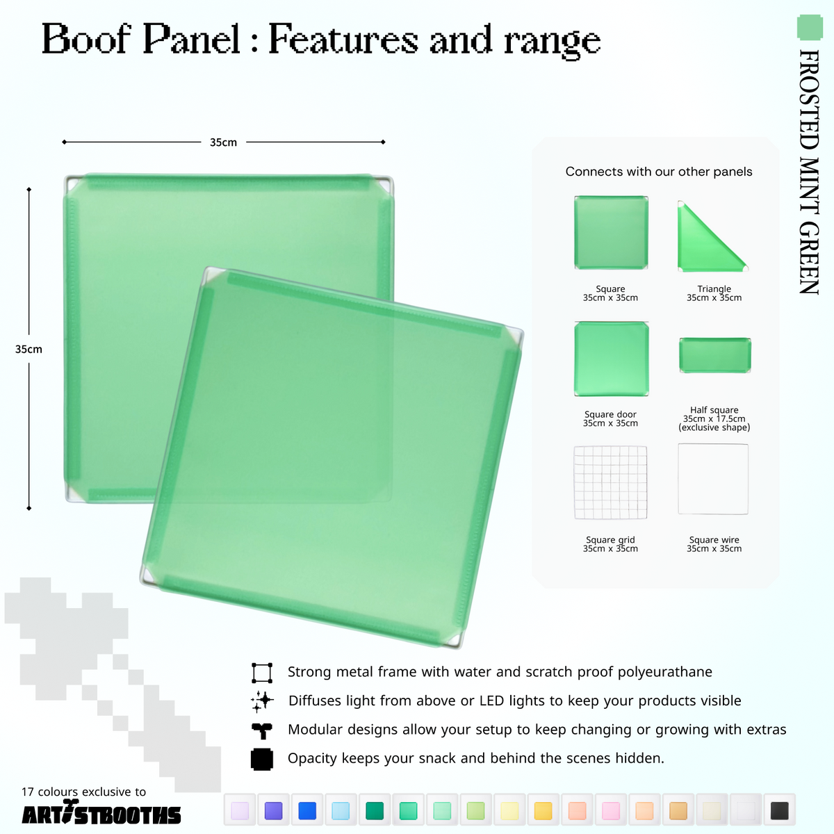 Frosted Mint Green (PMS 353 C)