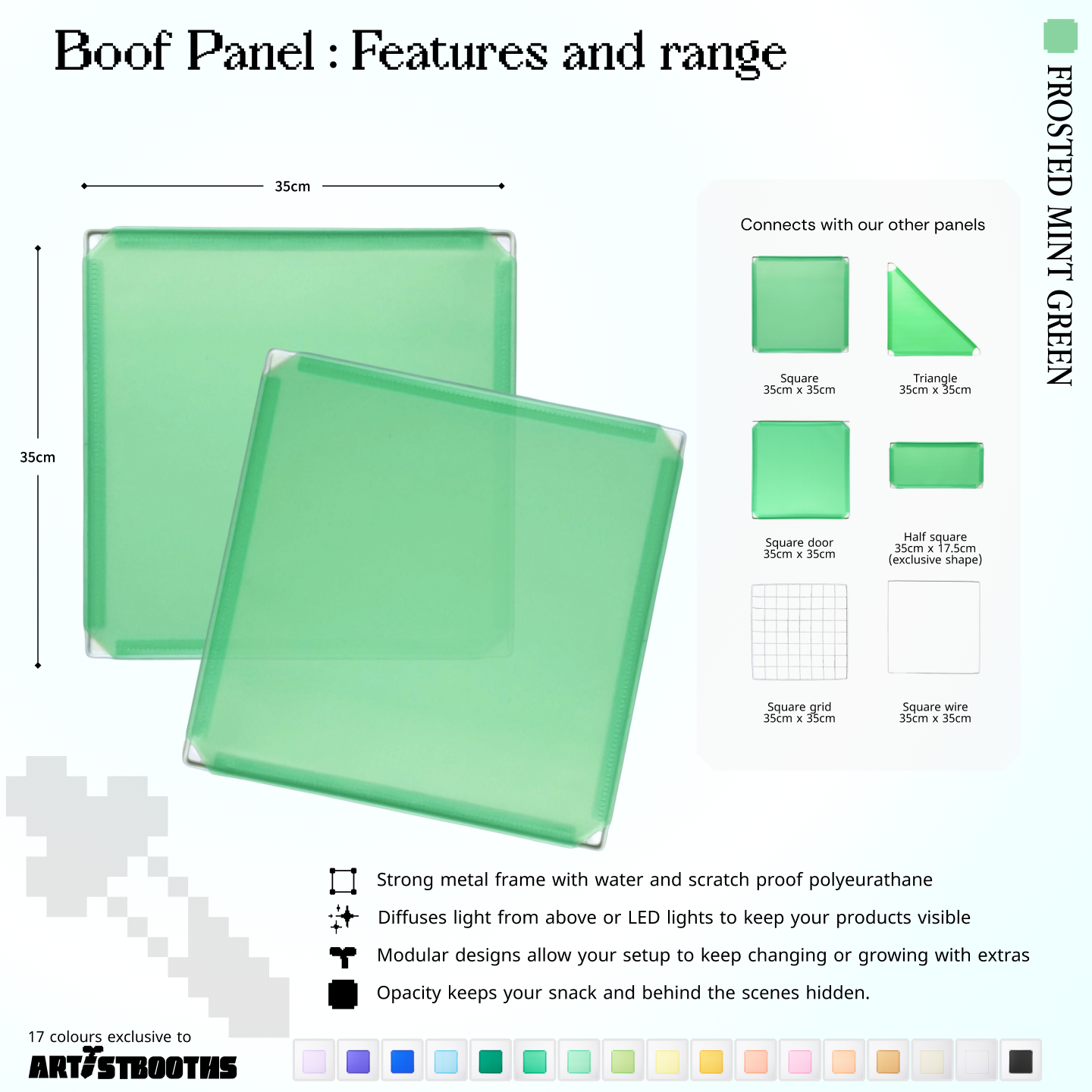 BOOF Medium - Modular cube Artist table setup