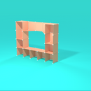 Lightweight, stackable grid panels with adjustable shelving for artist exhibits