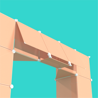 Best-in-class modular booth kit for artist conventions, featuring modular wire grid panels, reusable connectors, and customizable display options for conventions