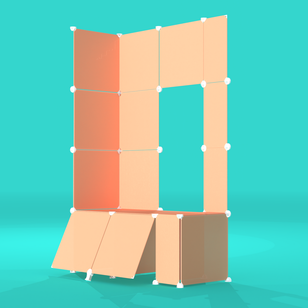 Frosted Peachy Orange