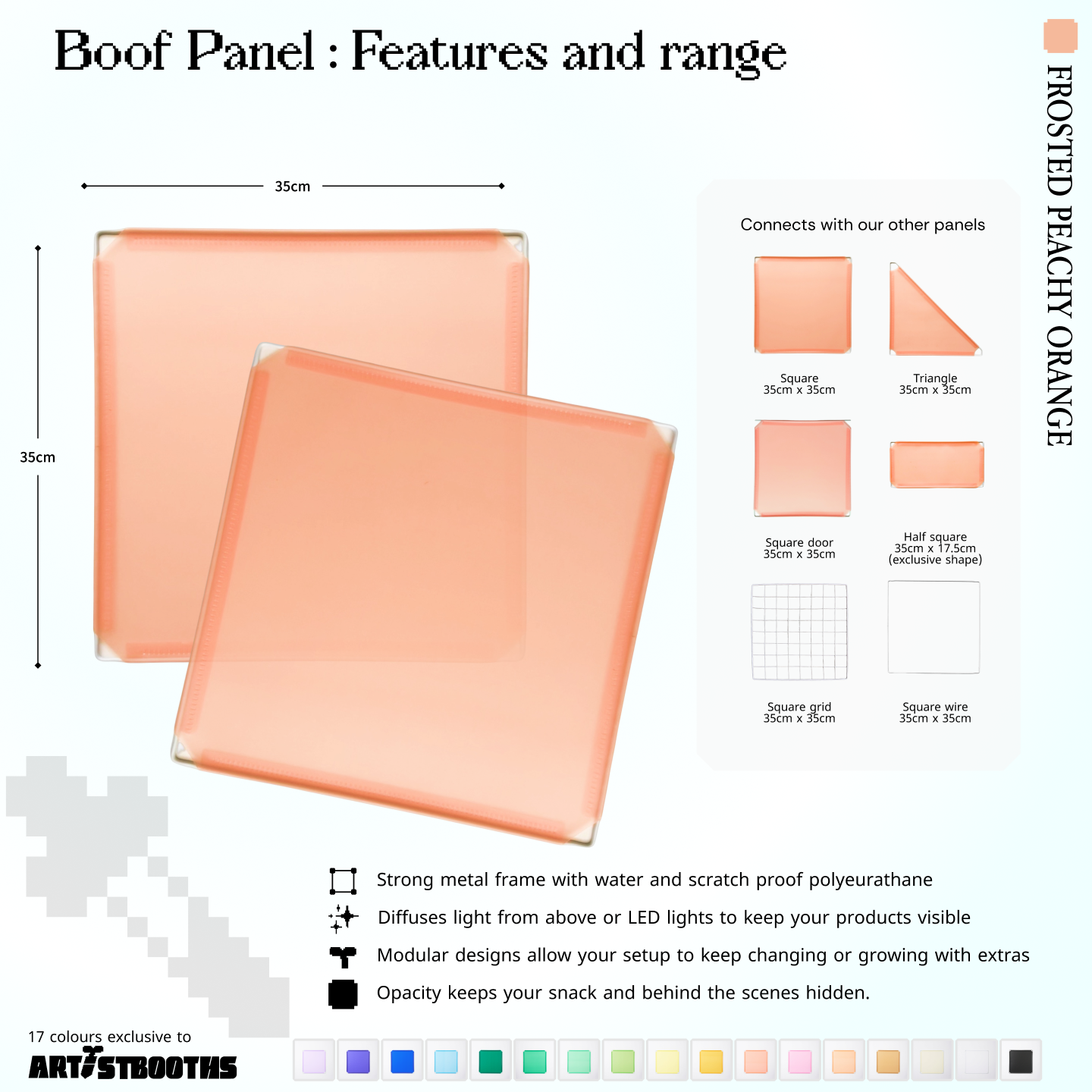 BOOF Medium - Modular cube Artist table setup