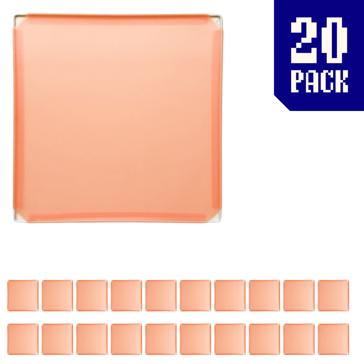 Frosted Peachy Orange / 20-pack