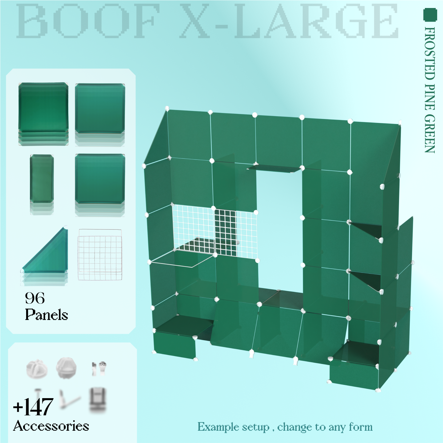 BOOF Extra Large - Modular cube Artist table setup