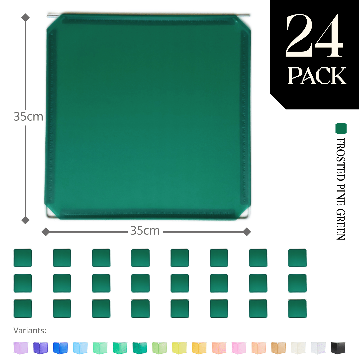 Modular Hinged Square Panel (35x35cm) - BOOF Bulk Pack