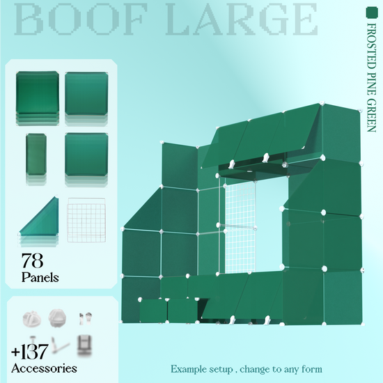 BOOF Large  - Modular cube Artist table setup