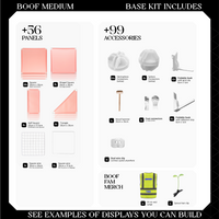 BOOF Medium - Modular cube Artist table setup
