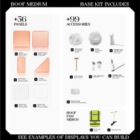 BOOF Medium - Modular cube Artist table setup
