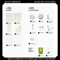 BOOF Medium - Modular cube Artist table setup