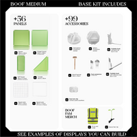 BOOF Medium - Modular cube Artist table setup