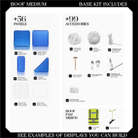 BOOF Medium - Modular cube Artist table setup