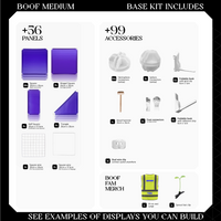 BOOF Medium - Modular cube Artist table setup
