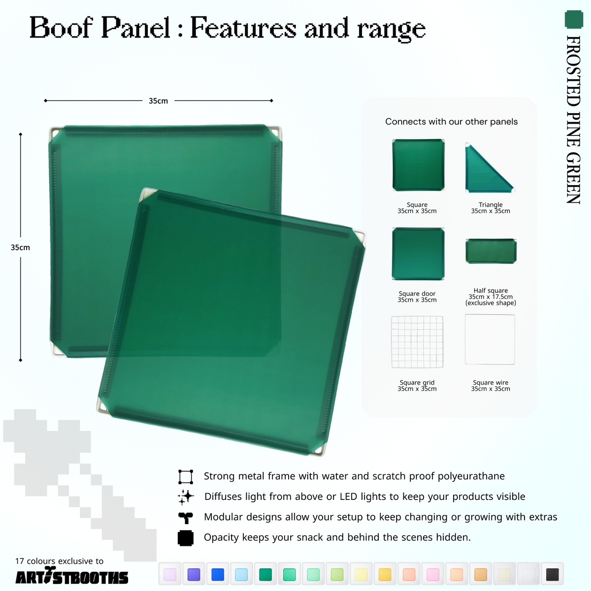 Frosted Pine Green (PMS 2245 C)