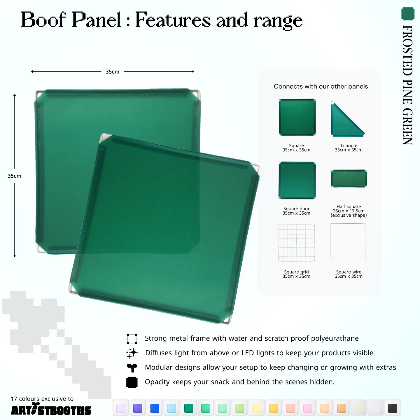 BOOF Medium - Modular cube Artist table setup
