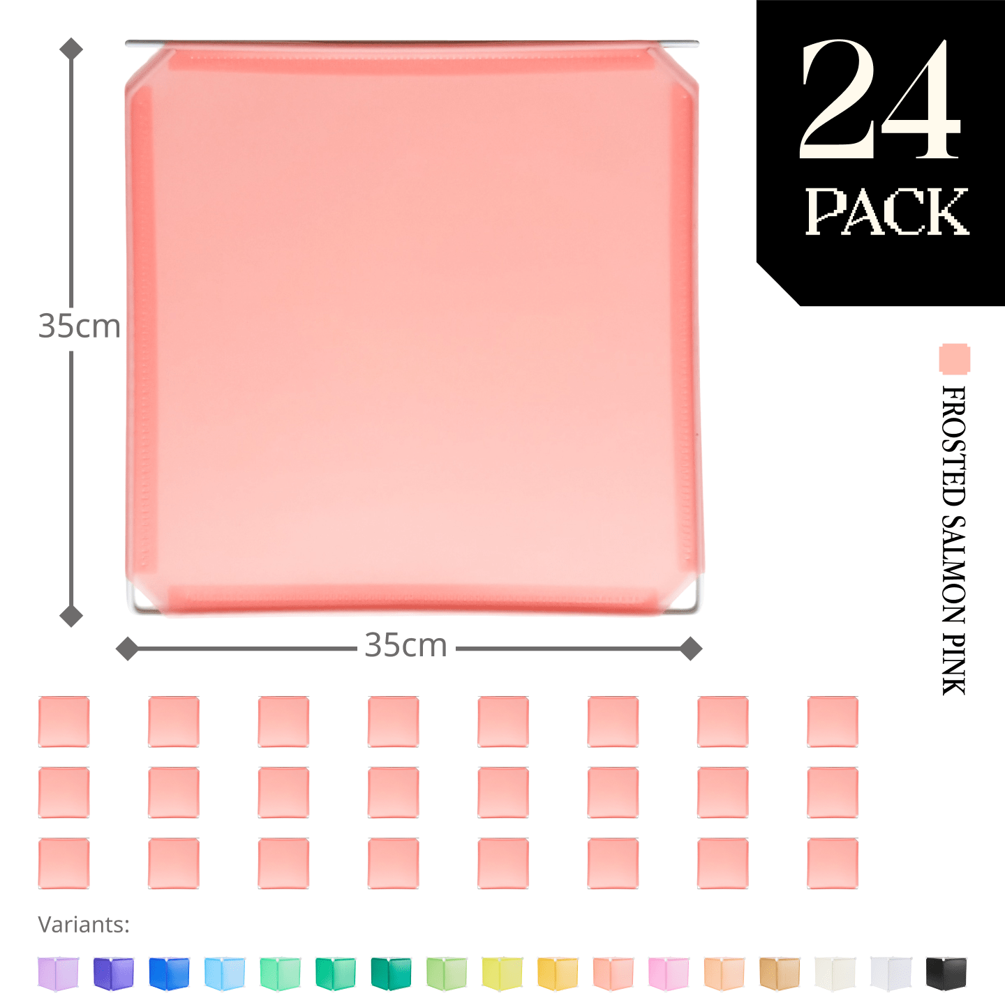 Modular Hinged Square Panel (35x35cm) - BOOF Bulk Pack