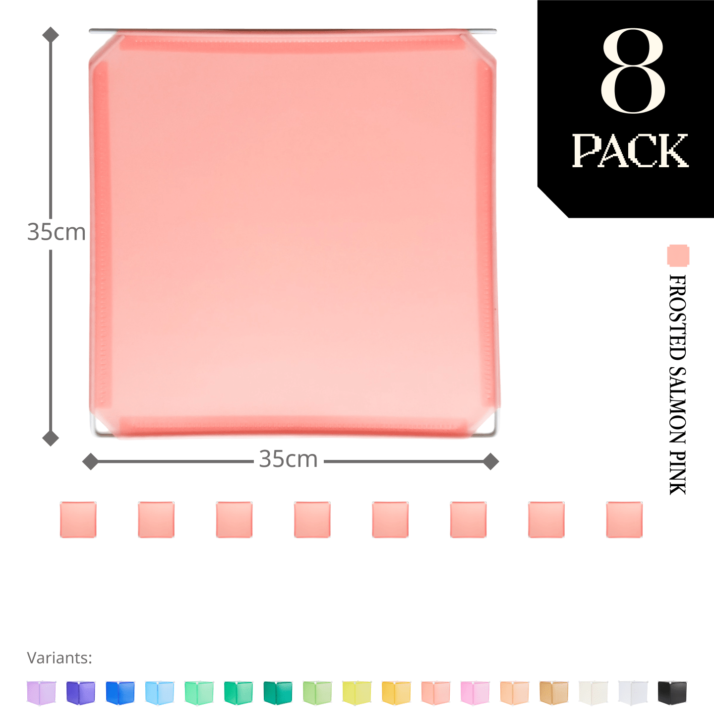 Modular Hinged Square Panel (35x35cm) - BOOF Bulk Pack