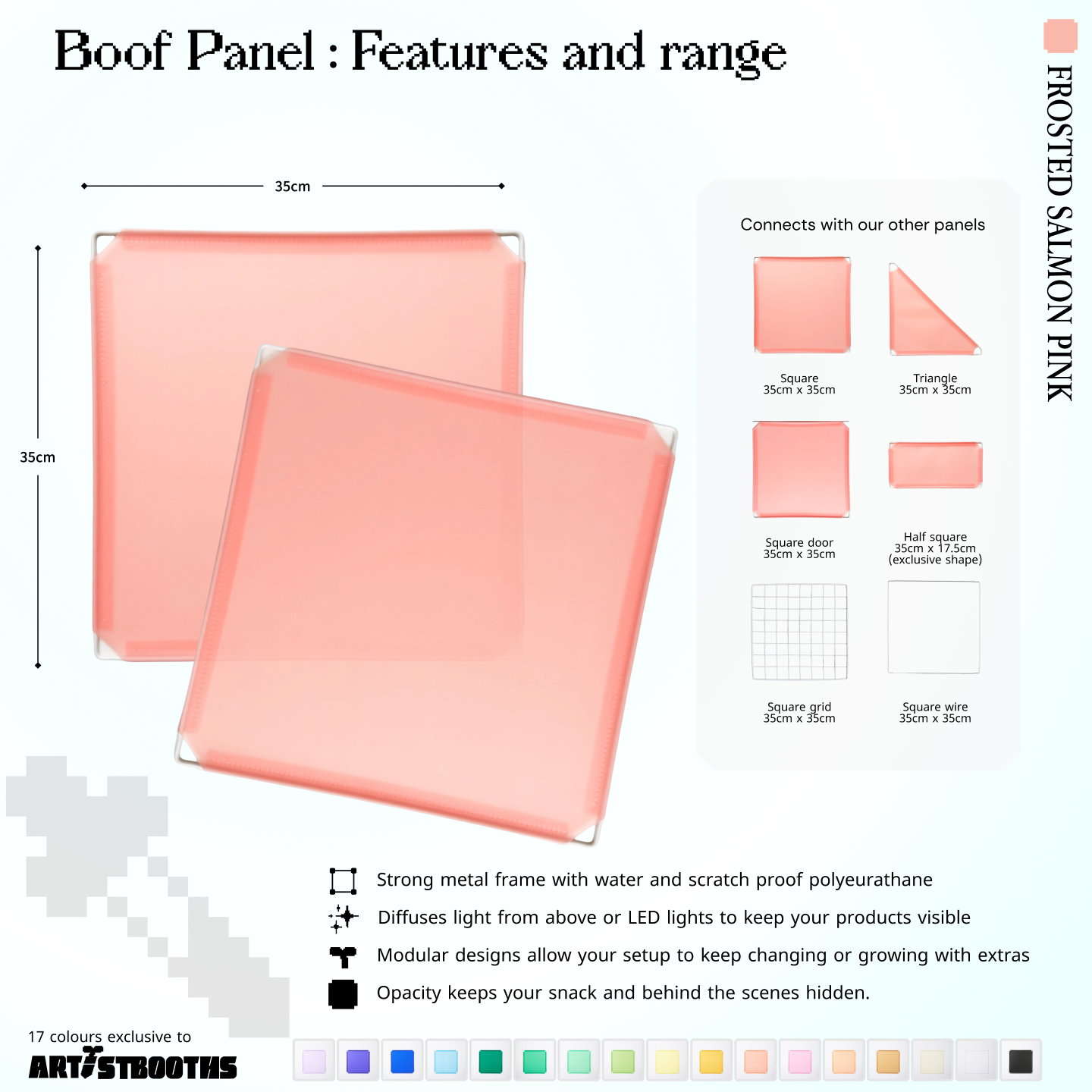 BOOF Medium - Modular cube Artist table setup
