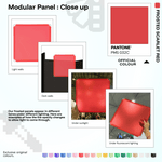 Shapeshift Base 46 Frosted Scarlet Red (PMS 032 C) modular panels shown in real life
