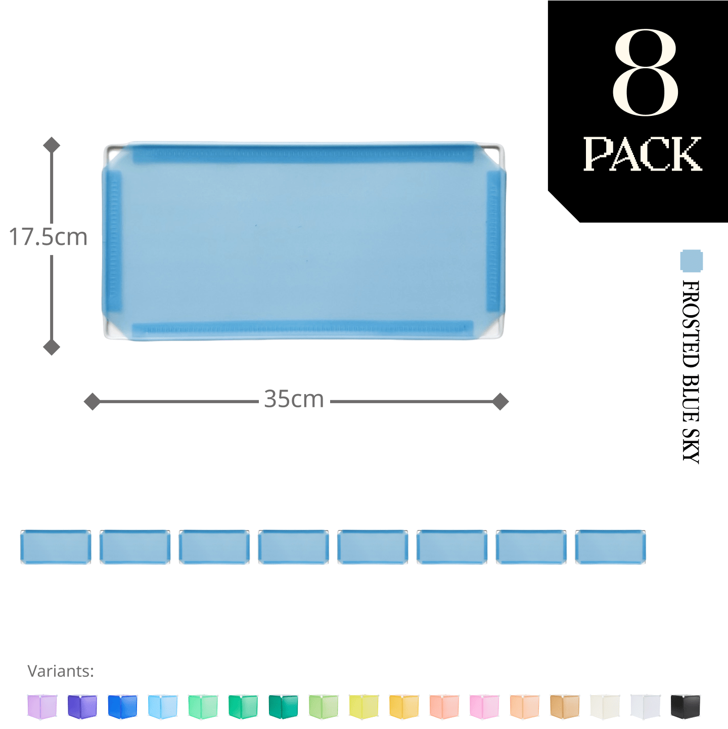 Modular Half-Square Panel (17.5x35cm) - BOOF Bulk Pack
