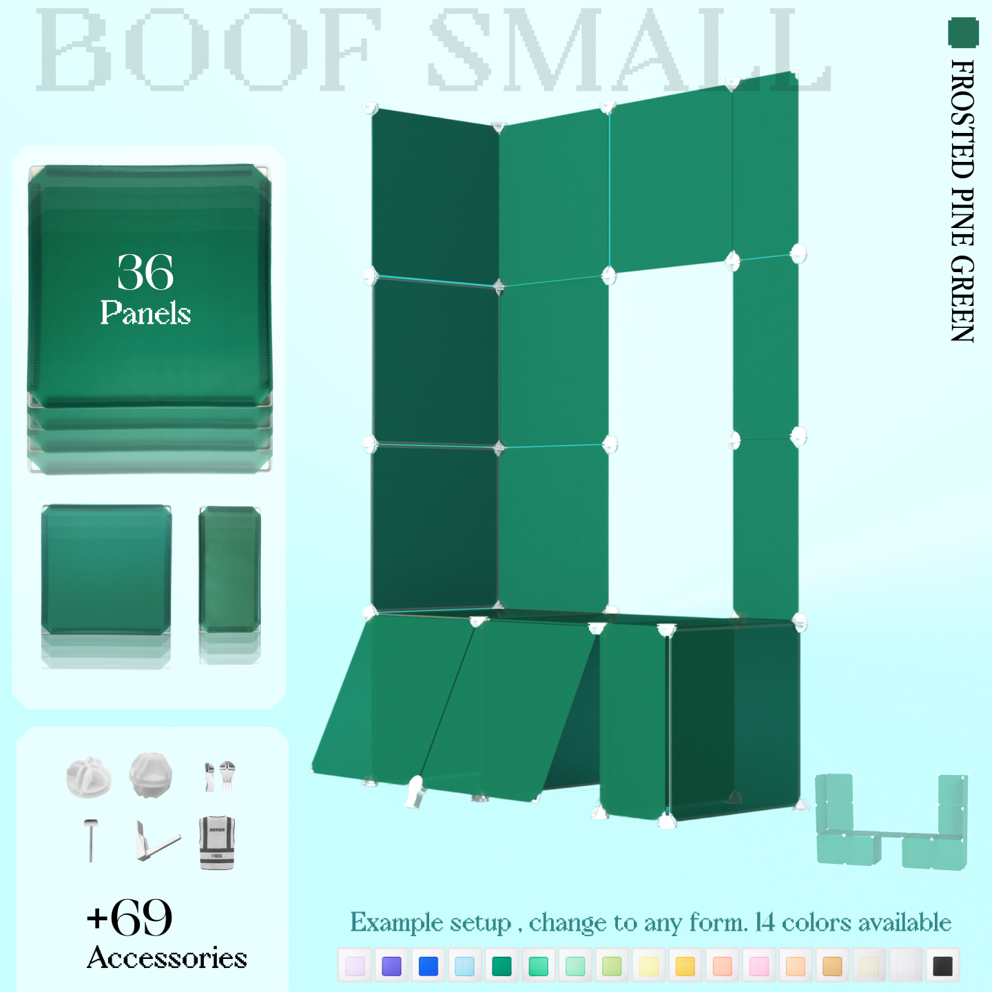 BOOF Small  - Modular cube Artist table setup