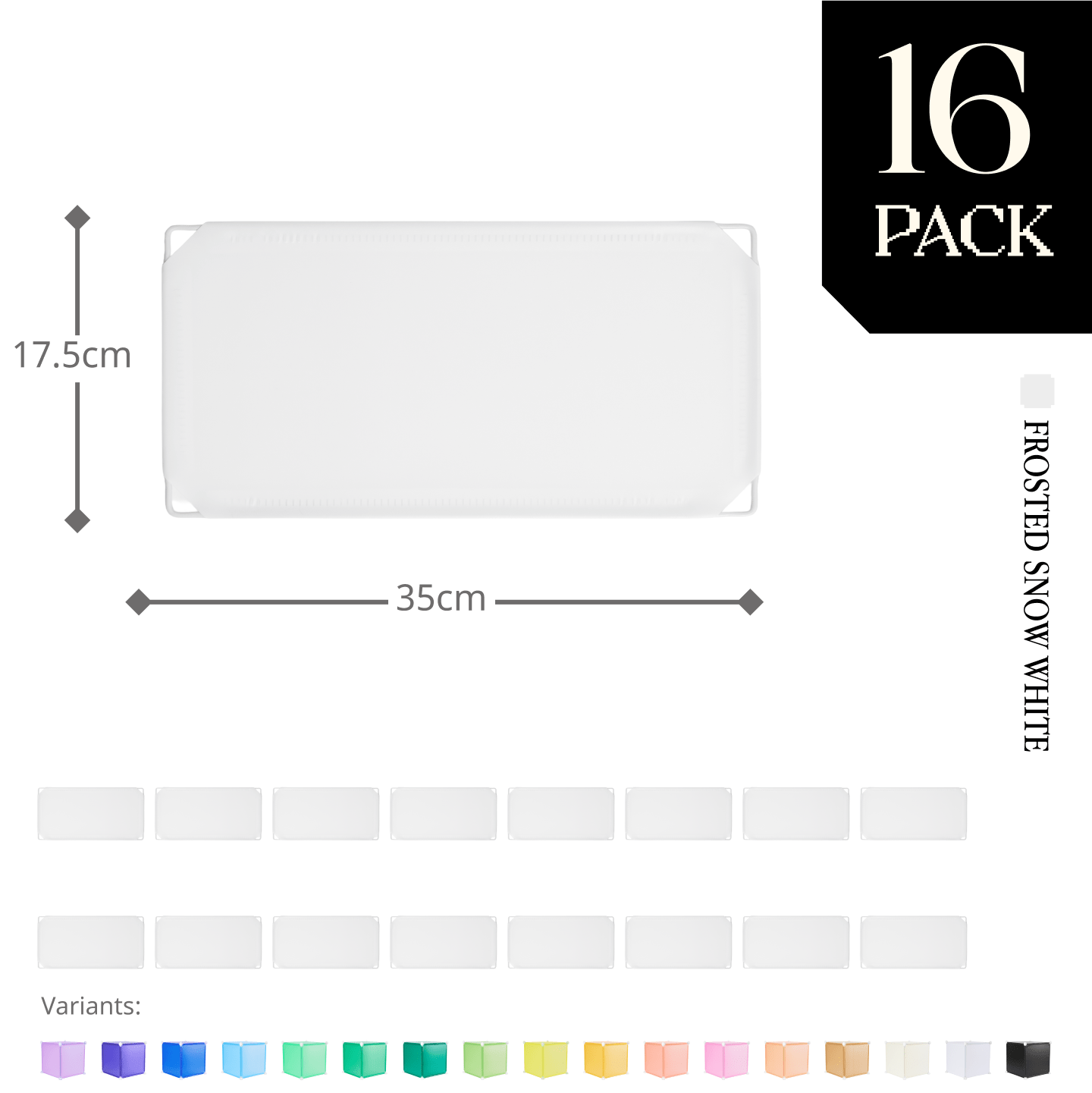 Modular Half-Square Panel (17.5x35cm) - BOOF Bulk Pack