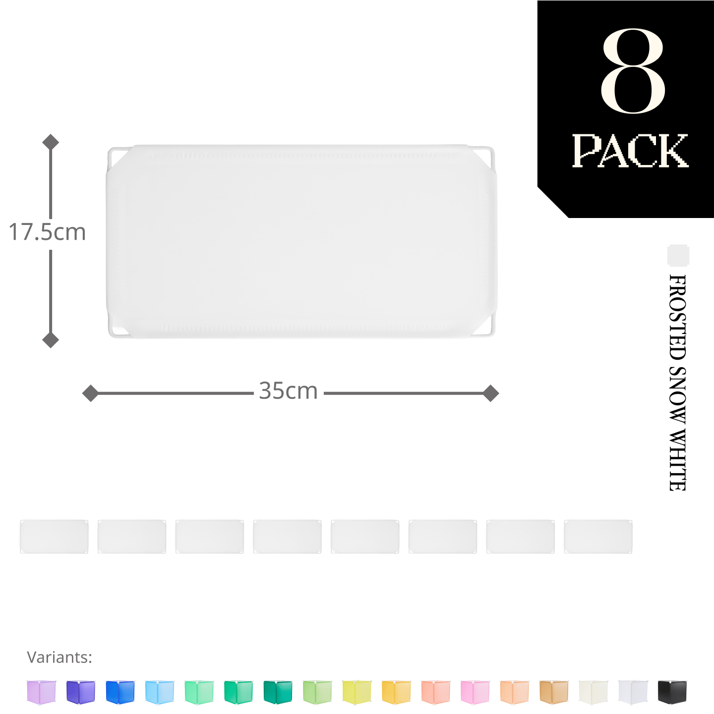 Modular Half-Square Panel (17.5x35cm) - BOOF Bulk Pack