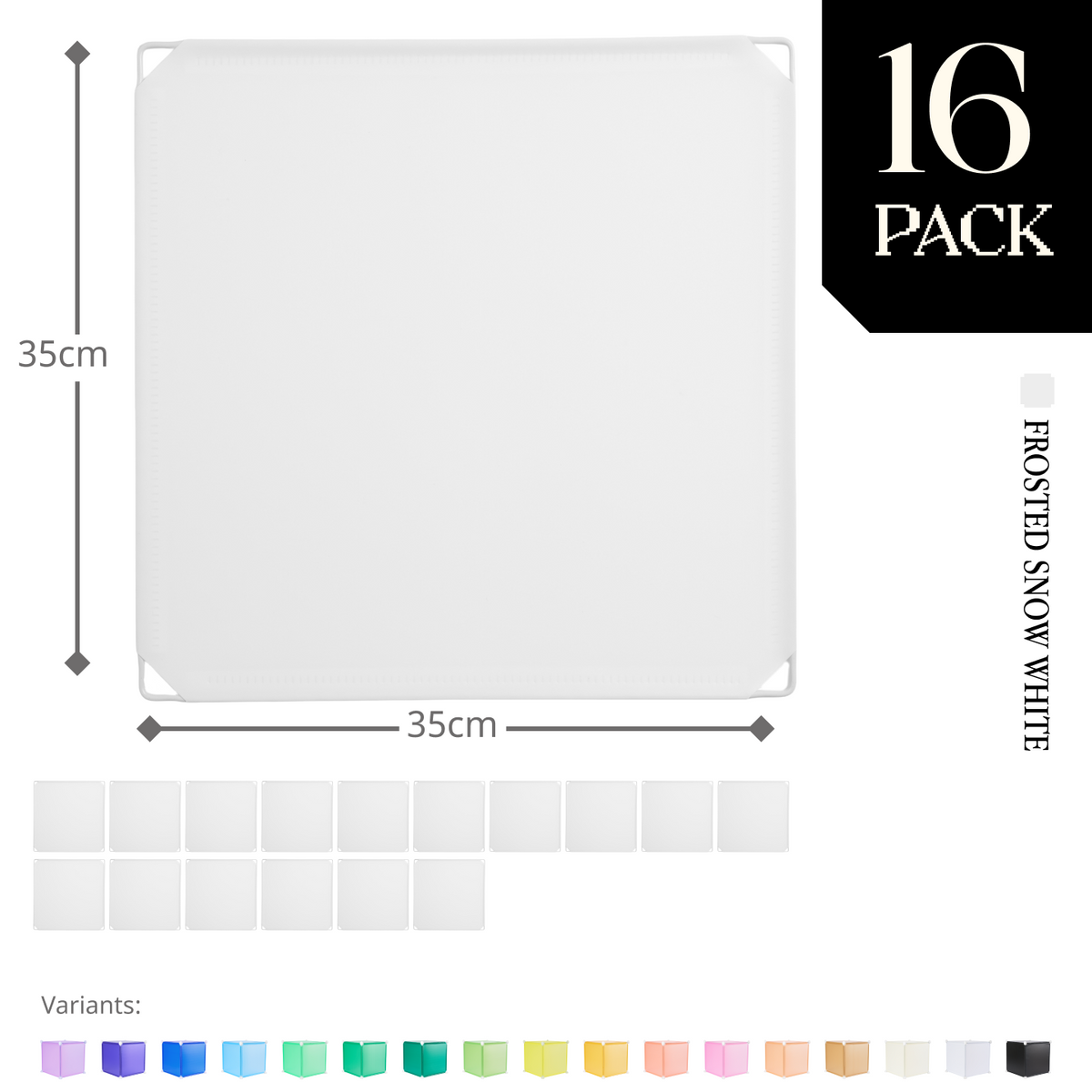 Frosted Snow White (PMS White) / 16-pack [10% off]