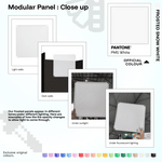 Shapeshift Base 46 Frosted Snow White (PMS White) modular panels shown in real life