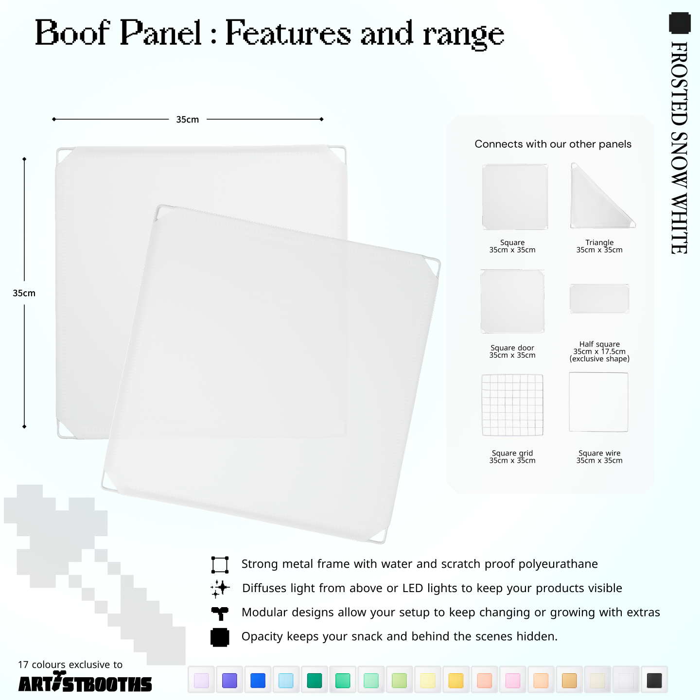 BOOF Medium - Modular cube Artist table setup