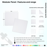 Shapeshift Base 46 Frosted Snow White (PMS White) modular panel close-up features