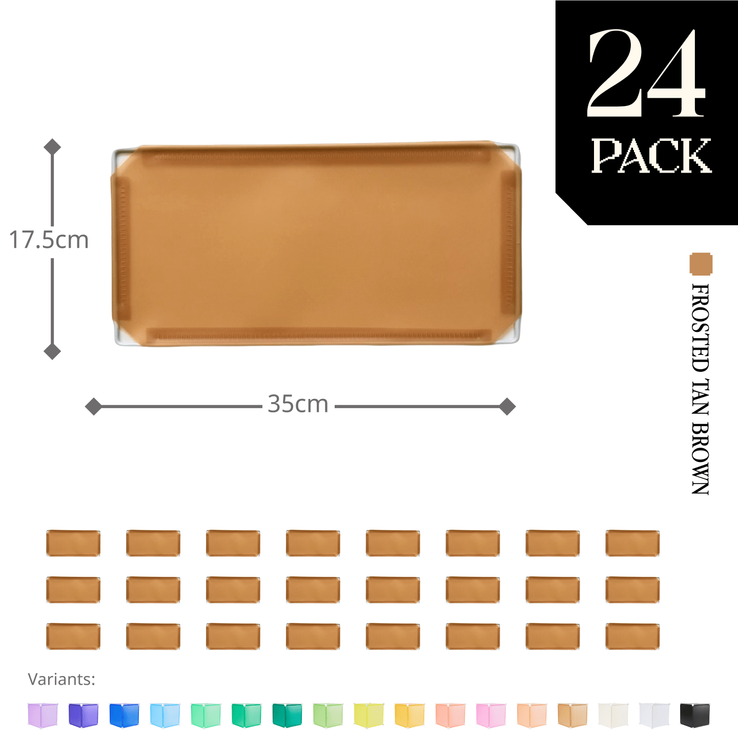 Modular Half-Square Panel (17.5x35cm) - BOOF Bulk Pack