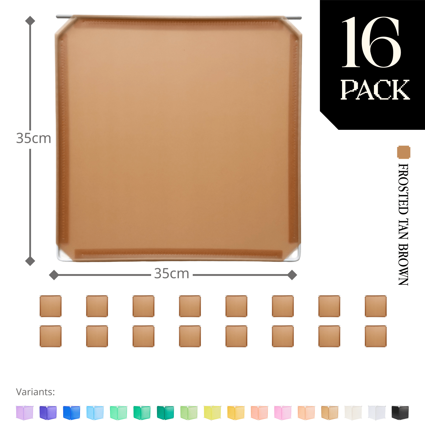 Modular Hinged Square Panel (35x35cm) - BOOF Bulk Pack