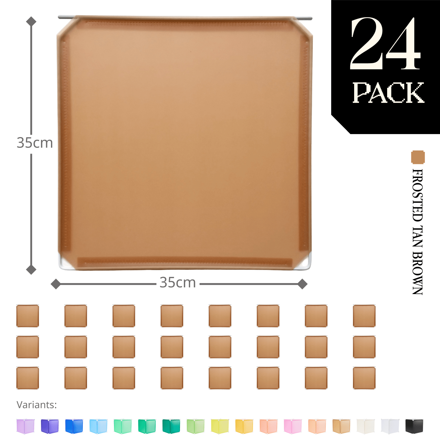 Modular Hinged Square Panel (35x35cm) - BOOF Bulk Pack