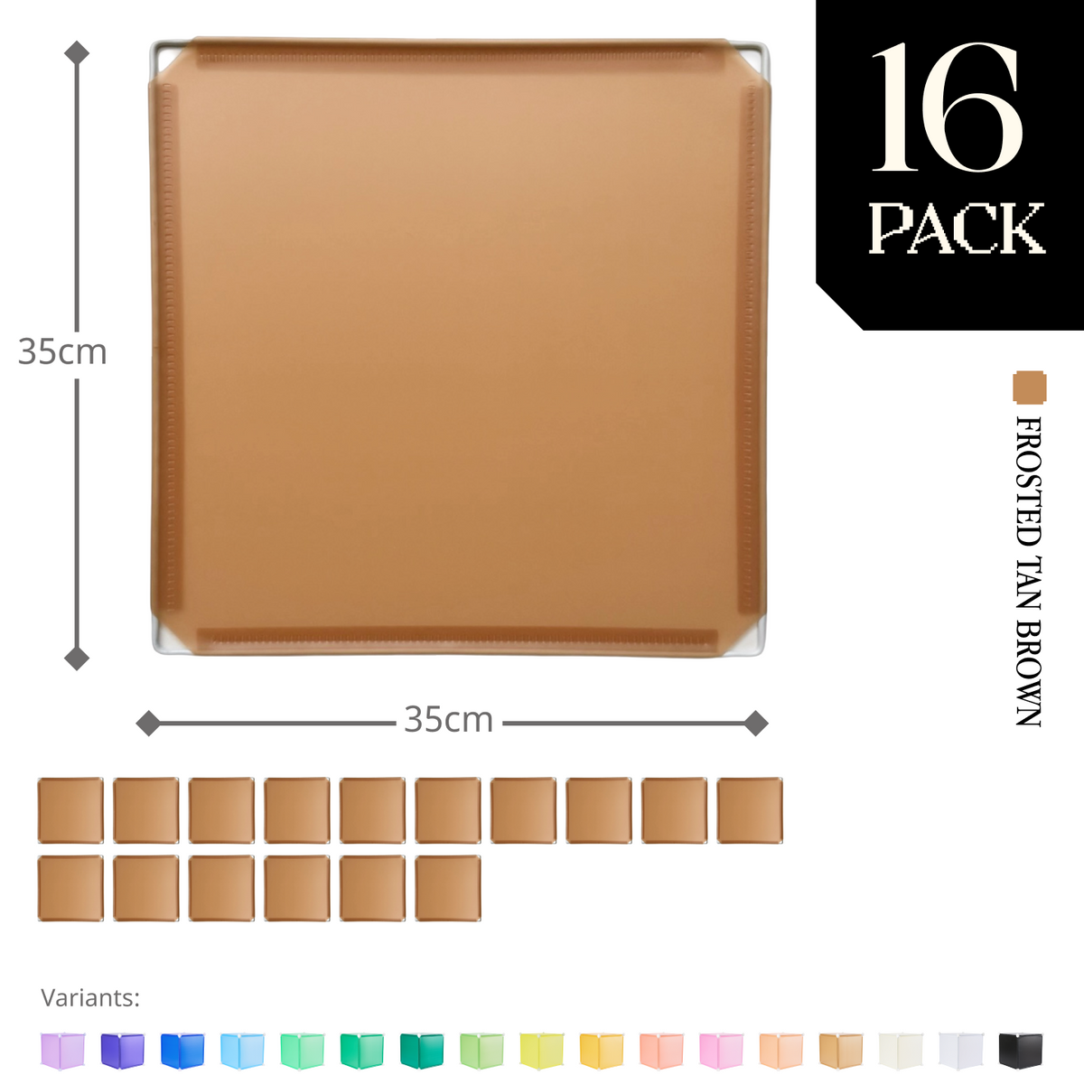 Frosted Tan Brown (PMS 728C) / 16-pack [10% off]