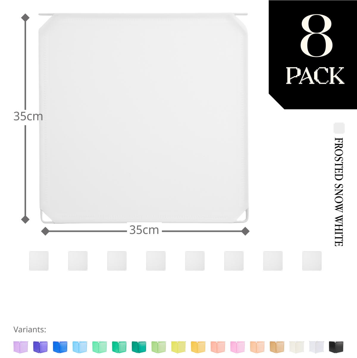 Frosted Snow White (PMS White) / 8-pack [10% off]