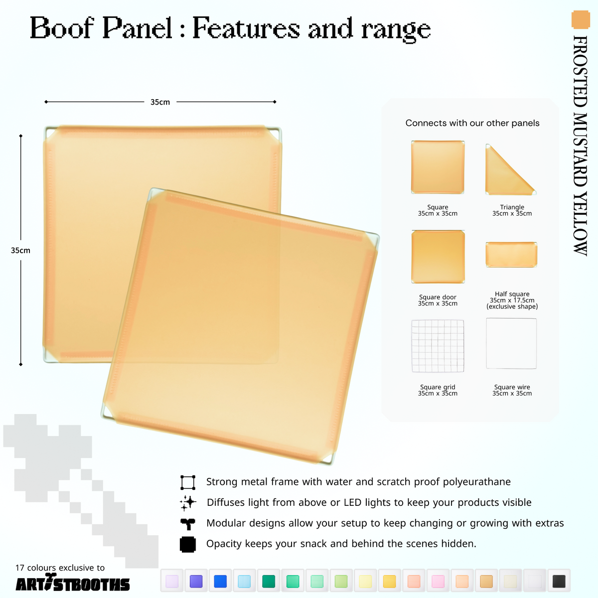 Frosted Mustard Yellow (PMS 135C)