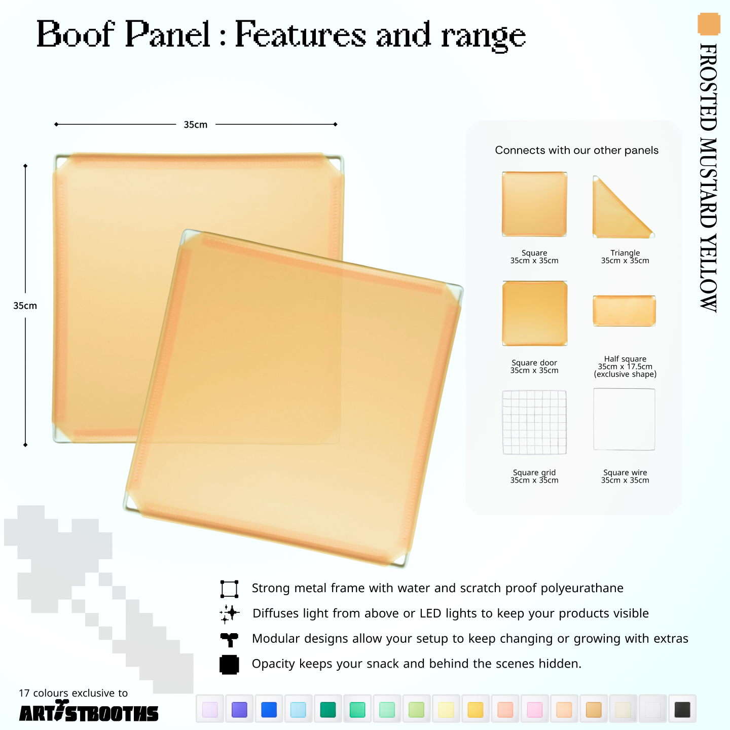 BOOF Medium - Modular cube Artist table setup
