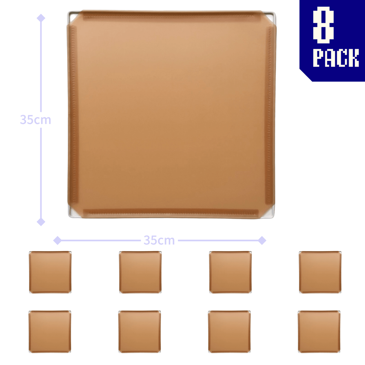 Frosted Tan Brown (PMS 728C)