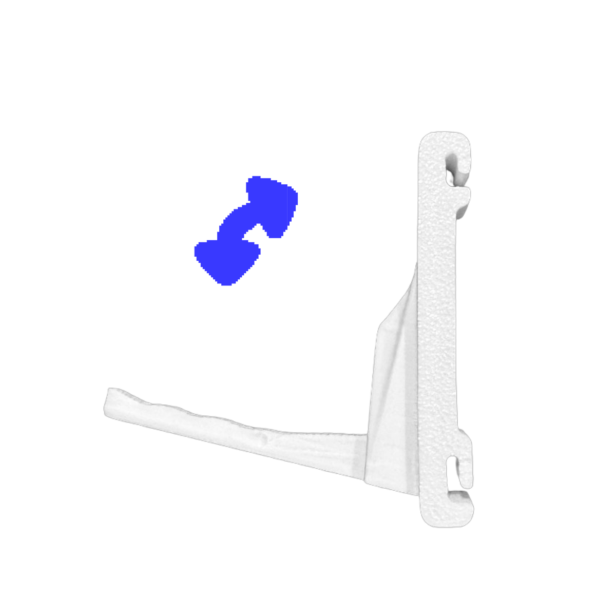 Artistbooths Add-On Component White BOOF Foldable Croc Hook (clip) - 10-pack