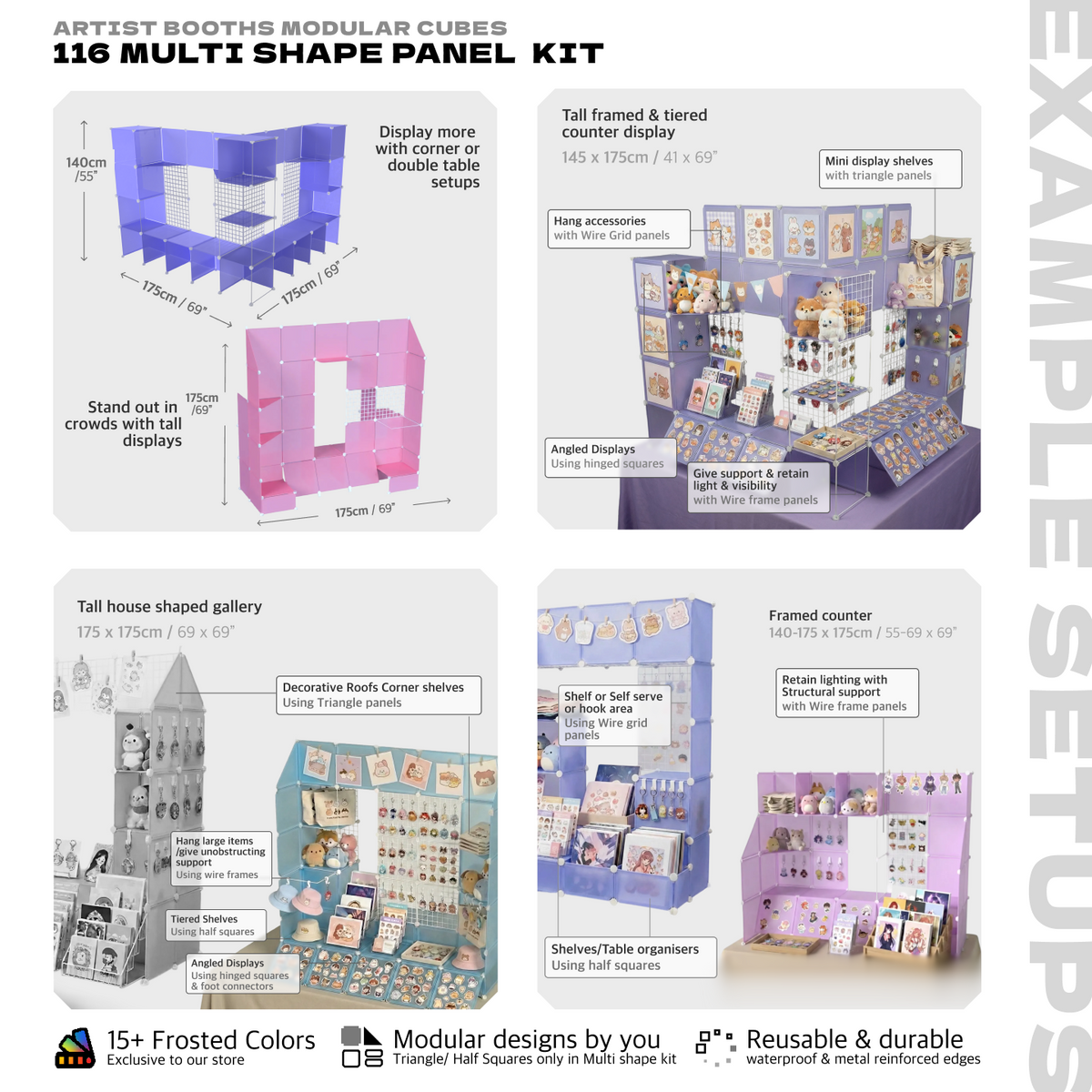 BOOF Extra Large - Modular Cube Artist Table Setup - Artistbooths