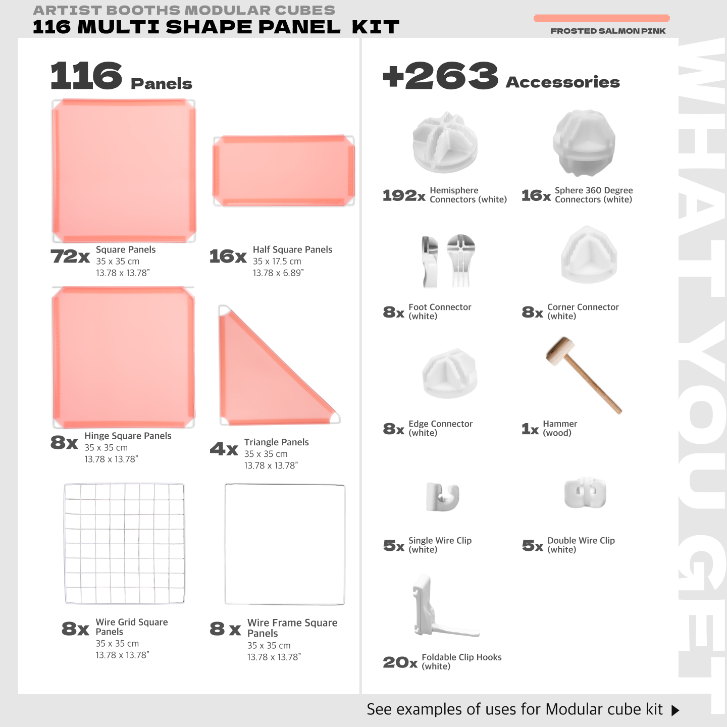BOOF Extra Large - Modular Cube Artist Table Setup - Artistbooths