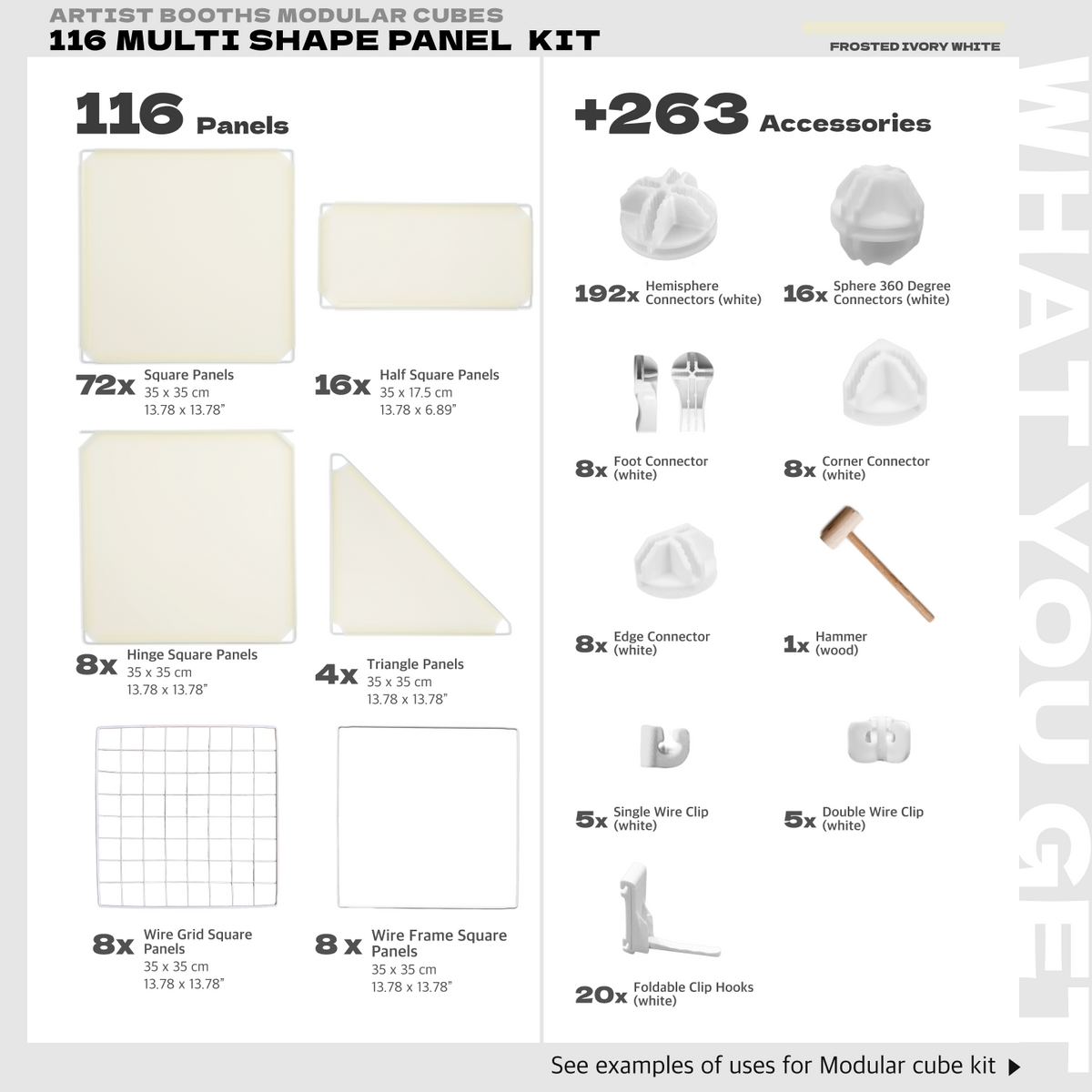 BOOF Extra Large - Modular Cube Artist Table Setup - Artistbooths